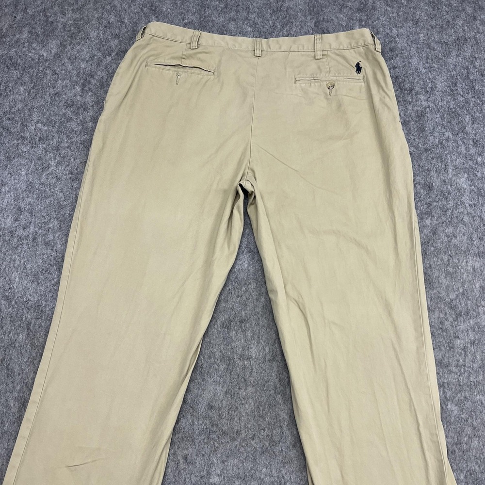 Polo Ralph Lauren Pants Mens 38x32 Beige Suffield Chino Classic Fit Preppy - Picture 9 of 15